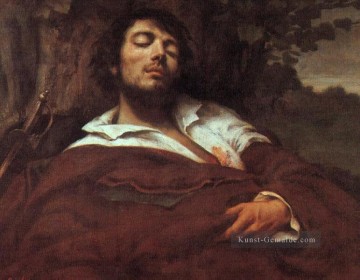  Courbet Malerei - Verletzter Mann WBM Realist Realismus Maler Gustave Courbet